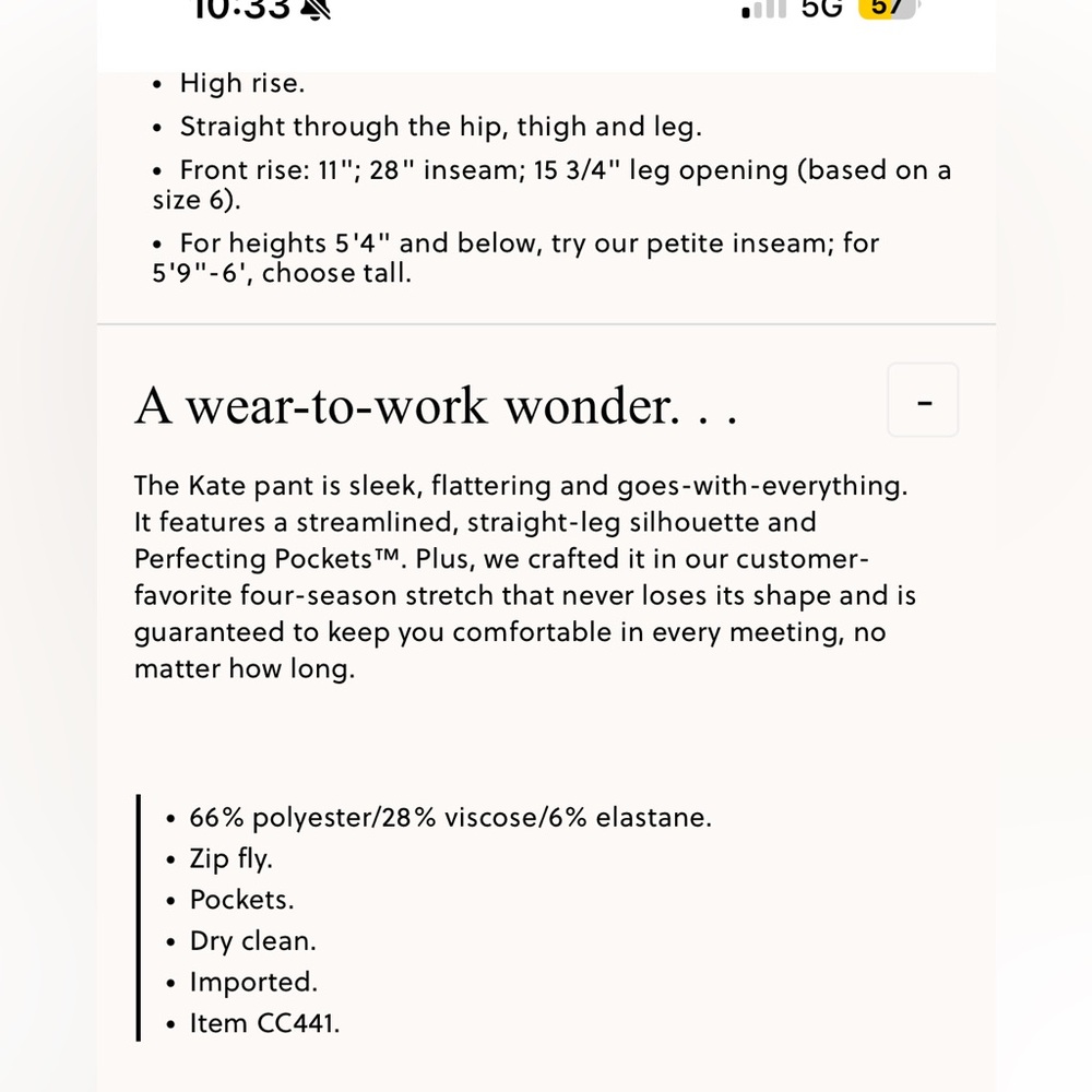 J.Crew Kate straight-leg pant in four-season stretch (grey) - Picture 13 of 14